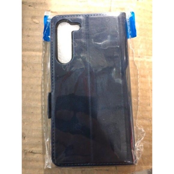 Galaxy S23 Plus Folio Case Flip Cases PU Leather Blue - Picture 2 of 3